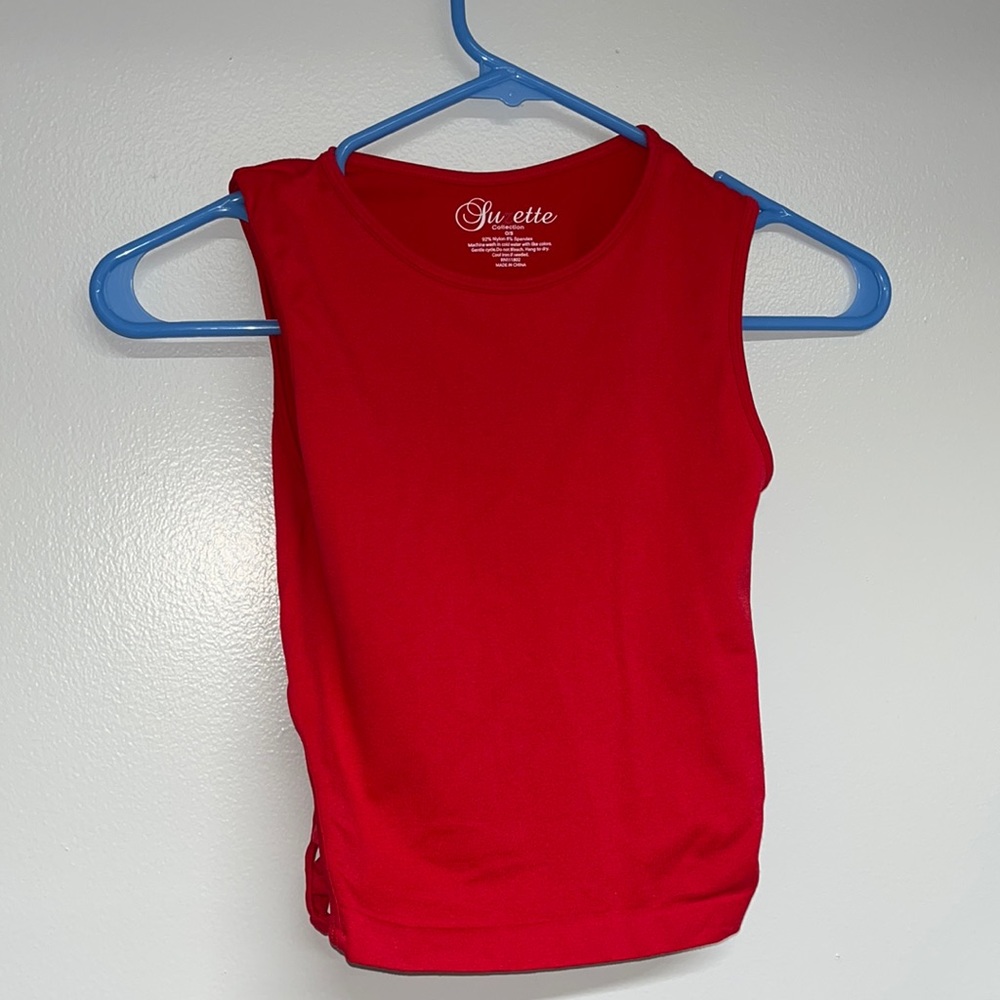 Suzette size small red crop top